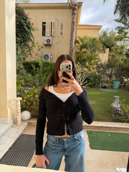 Black Ribbed Jacket