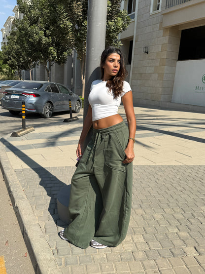 Olive Cloud Pants
