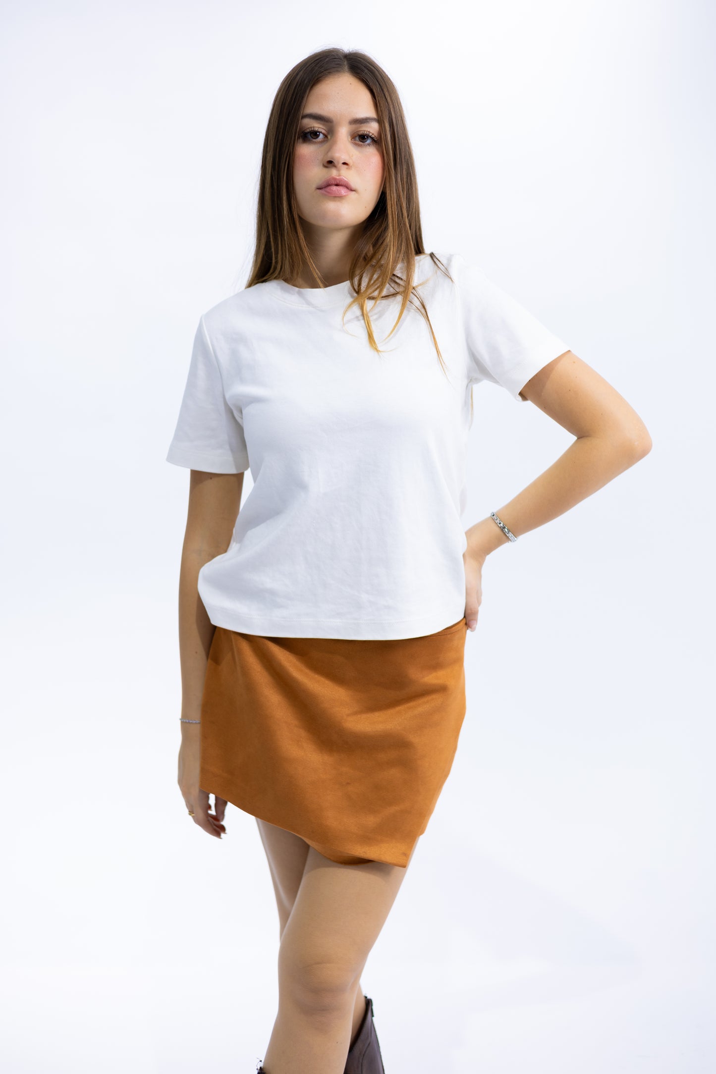 Suede Wrap Skort